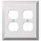 Amerelle Amerelle Century Polished Chrome 2 gang Stamped Steel Duplex Wall Plate 1 pk 161DD - alternate 2